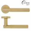 Eclipse 63233 - Knurled Insignia Lever On Rose - Satin Brass