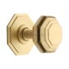 Heritage Brass Octagon Centre Door Knob 3" Satin Brass finish