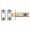 York Architectural Tubular Bathroom Deadbolt 3" Satin Chrome/Nickel Finish