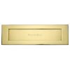 Heritage Brass Letterplate 16" x 5" Polished Brass finish