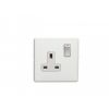 Eurolite Concealed 3mm 1 Gang Socket White