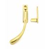 Polished Brass Night-Vent Locking Peardrop Fastener - LH