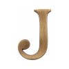 Heritage Brass Alphabet J Pin Fix 51mm (2") Antique Brass Finish