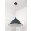 White Gloss Hockley Pendant in Soot