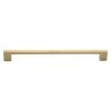 Heritage Brass Cabinet Pull Metro Design 256mm CTC Satin Brass Finish