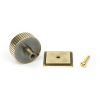 Aged Brass Judd Cabinet Knob - 38mm (Square)