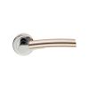 Serozzetta Valiant Lever On Rose - Polished Chrome Satin Nickel