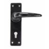 Black Smooth Lever Lock Set