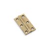 Alexander & Wilks - Heavy Pattern Solid Brass Cabinet Butt Hinge - Antique Brass - 2.5"