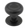 Stroud Centre Door Knob - Flat Black