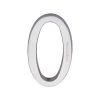 Heritage Brass Numeral 0 Concealed Fix 76mm (3") Satin Chrome finish