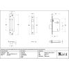 Satin Brass 2½" 5 Lever BS Sash Lock KA