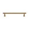 Heritage Brass Cabinet Pull Step Design with 16mm Rose 160mm CTC Satin Brass finish