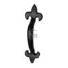 The Tudor Door Pull Handle 6" Black Iron