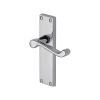 Project Hardware Door Handle Lever Latch Malvern Design Polished Chrome finish