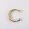 Letter C - Polished Brass