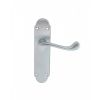 Oakley Lever On Latch Backplate - Satin Chrome