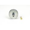 Satin Chrome Brompton Cabinet Knob - 38mm (No rose)