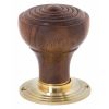 Rosewood Ringed Mortice/Rim Knob Set