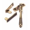 Polished Bronze Night-Vent Locking Reeded Fastener