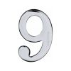 Heritage Brass Numeral 9 Self Adhesive 51mm (2") Polished Chrome finish