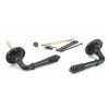 Aged Bronze Reeded Lever on Rose Set - U