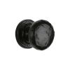 The Tudor Cabinet Knob Rustic Round Design 25mm Black Iron