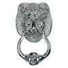 Heritage Brass Lion Knocker Polished Chrome finish