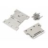 Polished SS 4" x 3" x 5"  Parliament Hinge (pair)