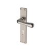 Heritage Brass Charlbury Reeded Lever Lock Satin Nickel finishUK Design Registration Number 6202494