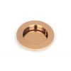 Polished Bronze 75mm Plain Round Pull