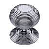 Heritage Brass Centre Door Knob Reeded Design 3 1/2 Polished Chrome Finish
UK Registered Design Number 6241152

&nbsp;