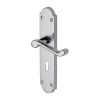 Project Hardware Door Handle Lever Lock Kensington Design Polished Chrome finish