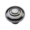 Heritage Brass Cabinet Knob Round Bead Design 38mm Polished Chrome finish