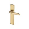 Heritage Brass Sutton Reeded Lever Latch Satin Brass finishUK Design Registration Number 6234524