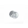 Old English Harrogate Solid Brass Mushroom Mortice Knob on Concealed Fix Rose - Polished Chrome