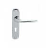 Lilla Lever On Lock Backplate - Polished Chrome