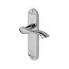 Heritage Brass Door Handle Lever Latch Algarve Design Polished Chrome finish