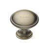 Heritage Brass Cabinet Knob Domed Design 32mm Antique Brass finish