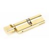 Lacquered Brass 45/45 5pin Euro Cylinder/Thumbturn