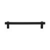 Heritage Brass Cabinet Pull Industrial Design 160mm CTC Matt Black Finish