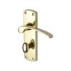 Project Hardware Door Handle for Bathroom Luca Design Polished Brass finish