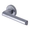 Sorrento Door Handle Lever Latch on Round Rose Deda Design Apollo finish