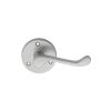 Victorian Scroll Lever On Round Rose  - Satin Chrome