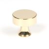 Polished Brass Scully Cabinet Knob - 38mm