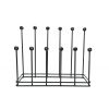 Matt Black Six Pair Boot Rack