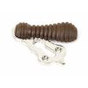 Rosewood & Polished Nickel Beehive Escutcheon