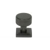 Aged Bronze Brompton Cabinet Knob - 25mm (Square)