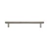 Heritage Brass Cabinet Pull Complete Knurl Design 160mm CTC Polished Nickel finish