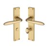 Heritage Brass Sutton Reeded Bathroom set Satin Brass finishUK Design Registration Number 6234524